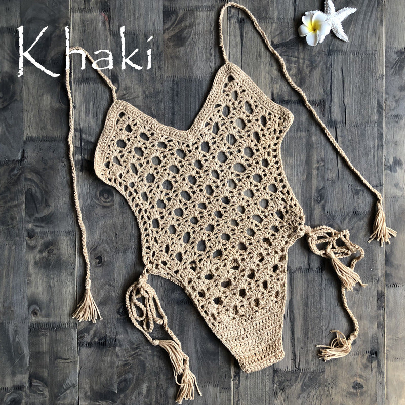 Hand-knitted swimsuit