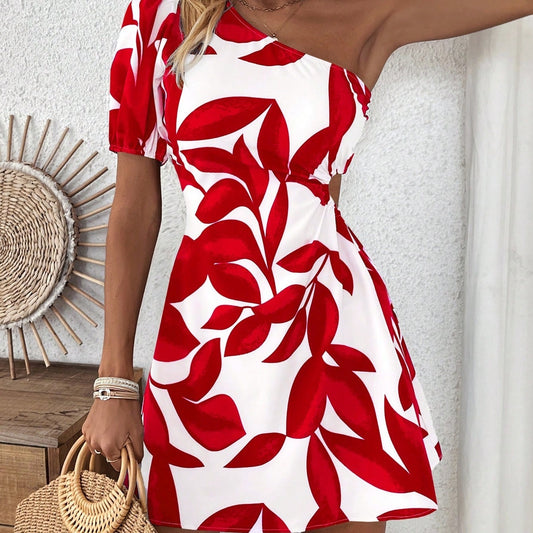 Puff Sleeve Dress For Summer Vacation