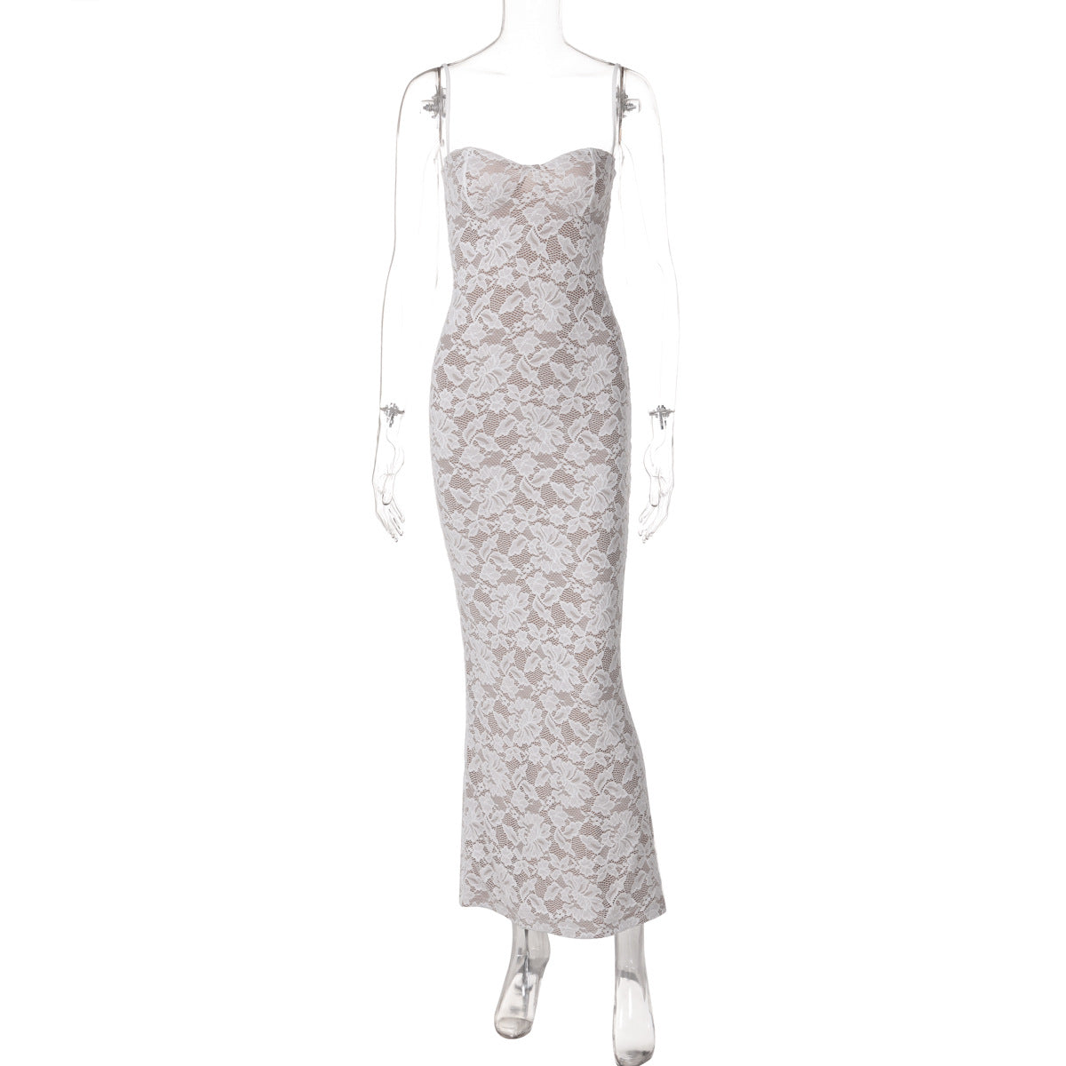 Backless Long Slim Strap Dress Women